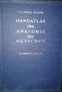 Handatlas Der Anatomie Des Menschen 1