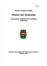 Standar Pelayanan Medik Obstetri dan Ginekologi