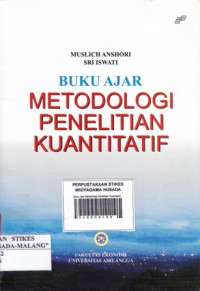 Buku Ajar Metodologi Penelitian Kuantitatif