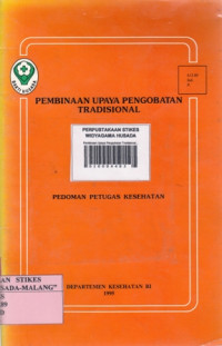 Pembinaan Upaya Pengobatan Tradisional